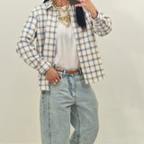 Camicia DAKOTA quadri celeste