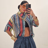 Camicia ALMA righe blu