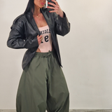 Jacket in ecopelle IRENE nero