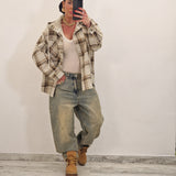 Camicione di jeans MULAN camel