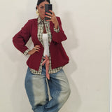 Blazer Noel borgogna