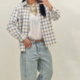 Camicia DAKOTA quadri celeste