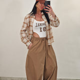 Camicia DIAZ quadri camel