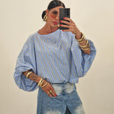 Maglia DAMI celeste righe