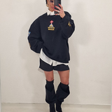 Maxi felpa STYLISH nero