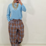 BERLIN checked trousers