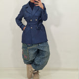 LORIS blue trench coat