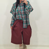 Red and green OXFORD shirt