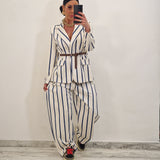 Coordinato ALICE avorio e blu