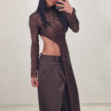 CHARLOTTE brown sweater