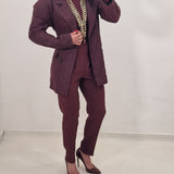 LANVEN burgundy blazer