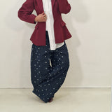 Jeans Pois lavaggio grezzo