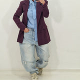 EMILY burgundy blazer