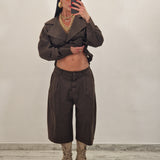 Coordinato in denim NALA marrone