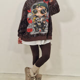Leggings Niger marrone