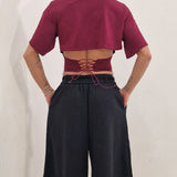 T-shirt Tropea bordeaux