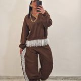 Coordinato tuta BLISS LUMINA marrone