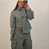 Camicia YOUK quadrettini verde