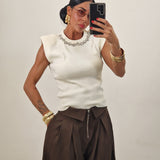 DIAMANTE ivory PREZ top