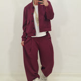 Coordinato Bad bordeaux
