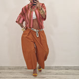 Camicia VIKY fuxia e coccio