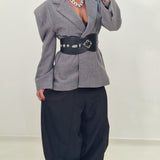 Black and silver BOBBY belt