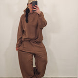 Coordinato tuta NATHAN marrone