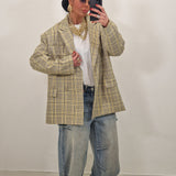 Blazer VALERY quadri giallo