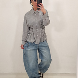 Camicia GIULY quadretti marrone