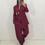 ANGEL burgundy coordinated set