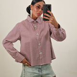 Camicia STELLA righe blu