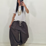 GRIS military green tracksuit pants