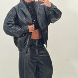 Bomber ecopelle VIVIANA nero