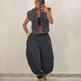 Gilet di jeans WOMAN nero