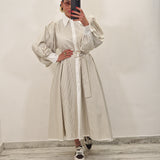 Camicione FIONA righe camel