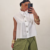 Camicia SWAROVSKI bianco