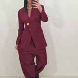 ANGEL burgundy coordinated set