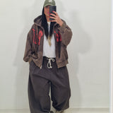 GRIS military green tracksuit pants