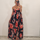Abito YLI nero e rosso