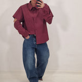 Camicia Ginevra bordeaux