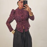 Camicia FUJI prugna