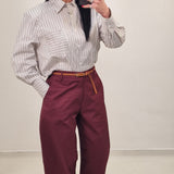 Camicia MALVY righe marrone