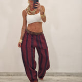 Pantalone ROUGE righe