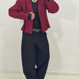 AGNES burgundy blazer