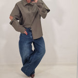 Camicia Ginevra verde militare