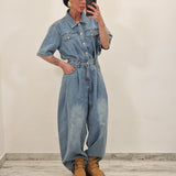 Tuta intera in denim AMIRY