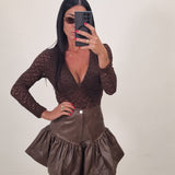 Gonna Dalila marrone