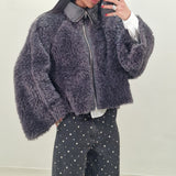 ALASKA grey sheepskin