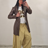 Blazer in ecopelle FIONA marrone