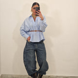 Casacca DANA a strisce celeste